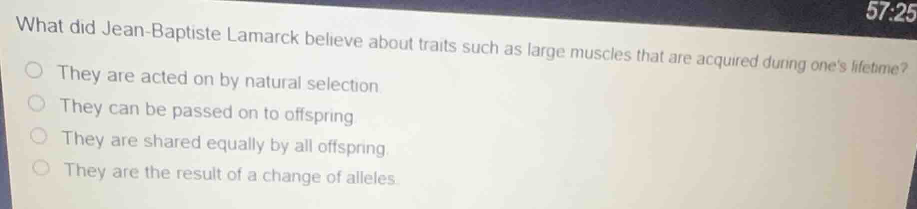 what did jean-baptiste lamarck believe about traits such as large muscl…
