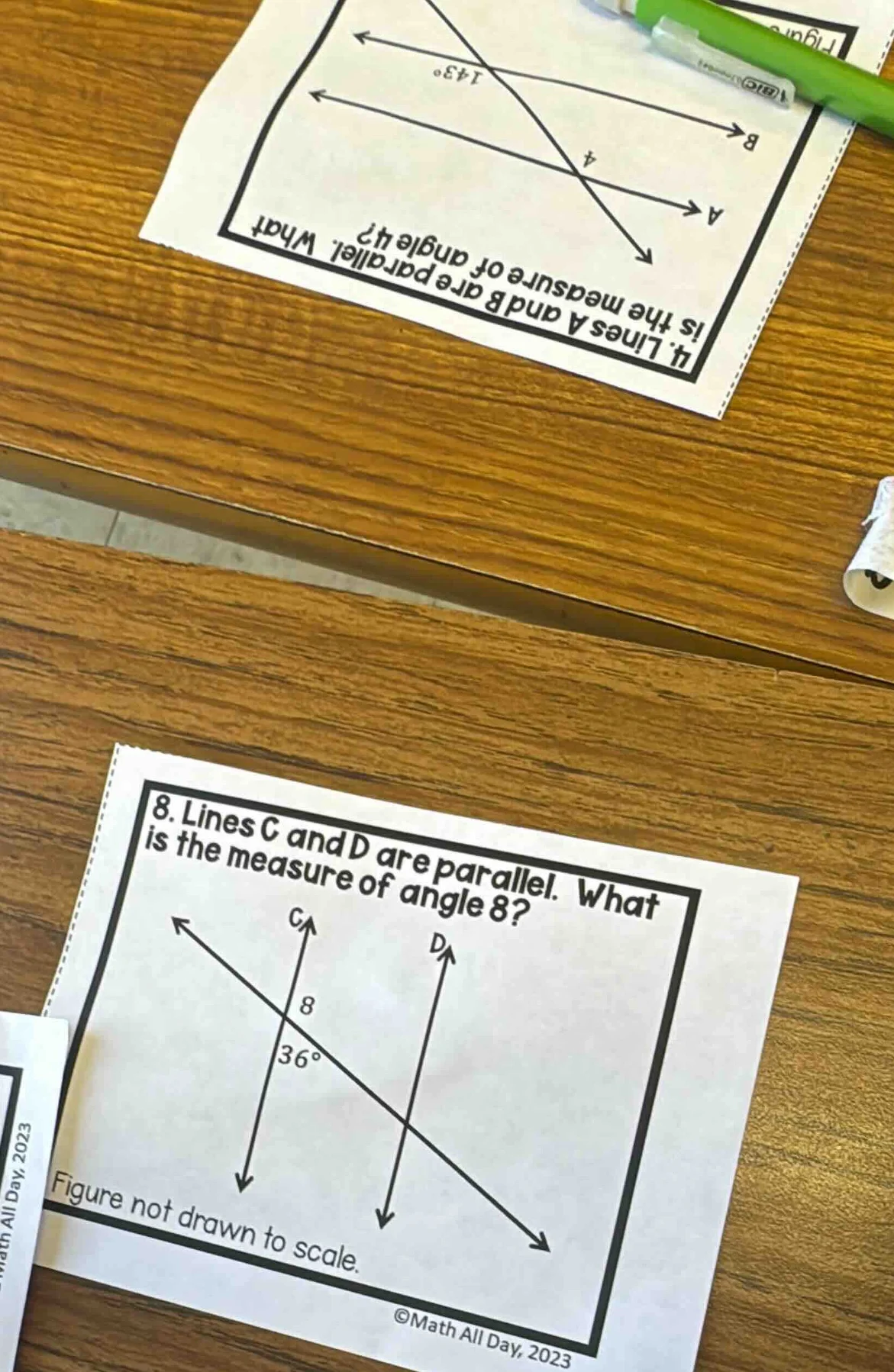 4. lines a and b are parallel. what is the measure of angle 4?8. lines …