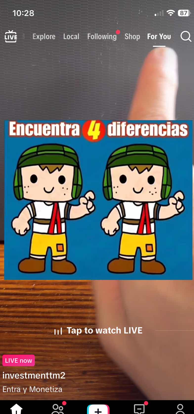 encuentra 4 diferencias