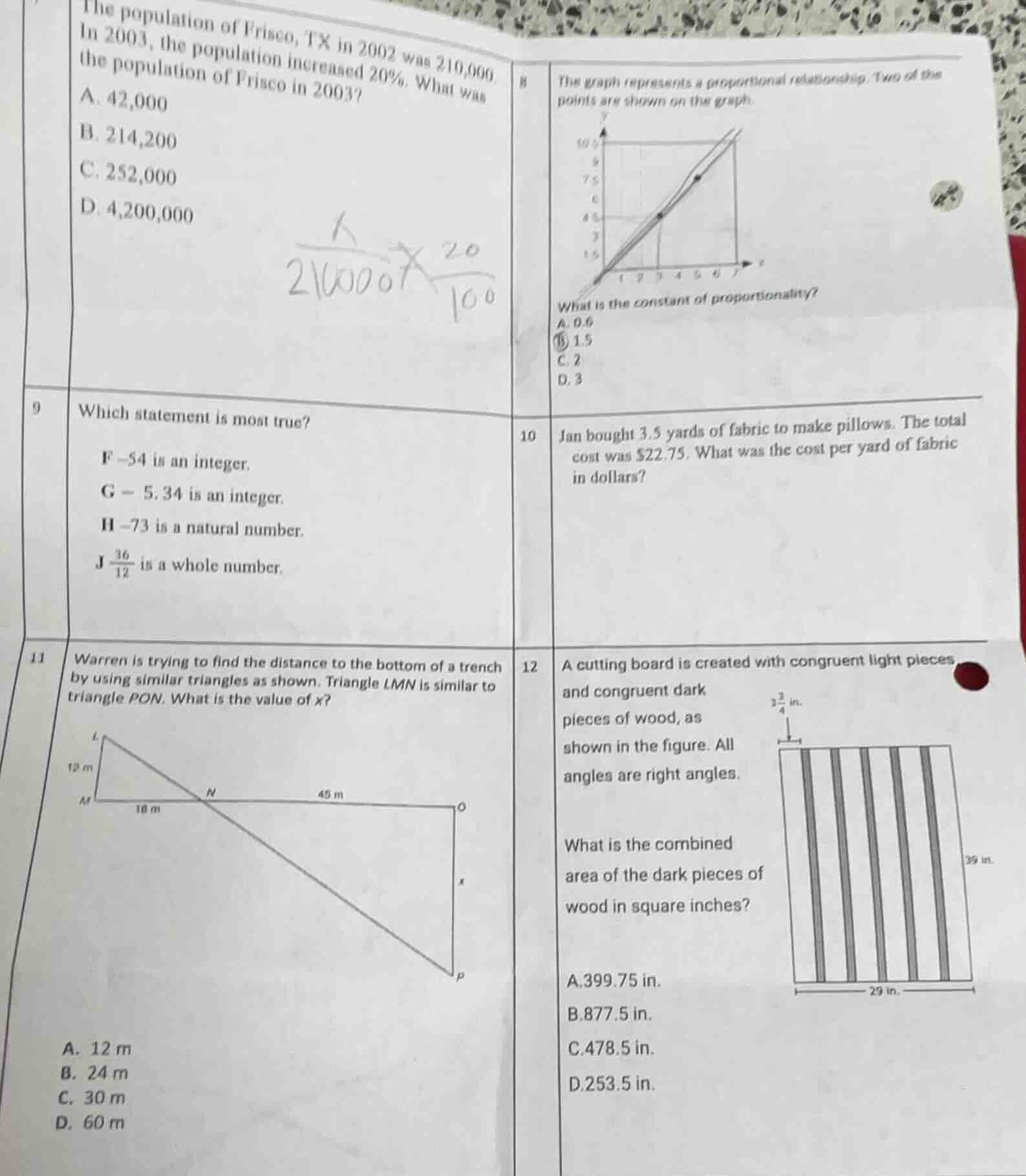the population of frisco, tx in 2002 was 210,000. in 2003, the populati…