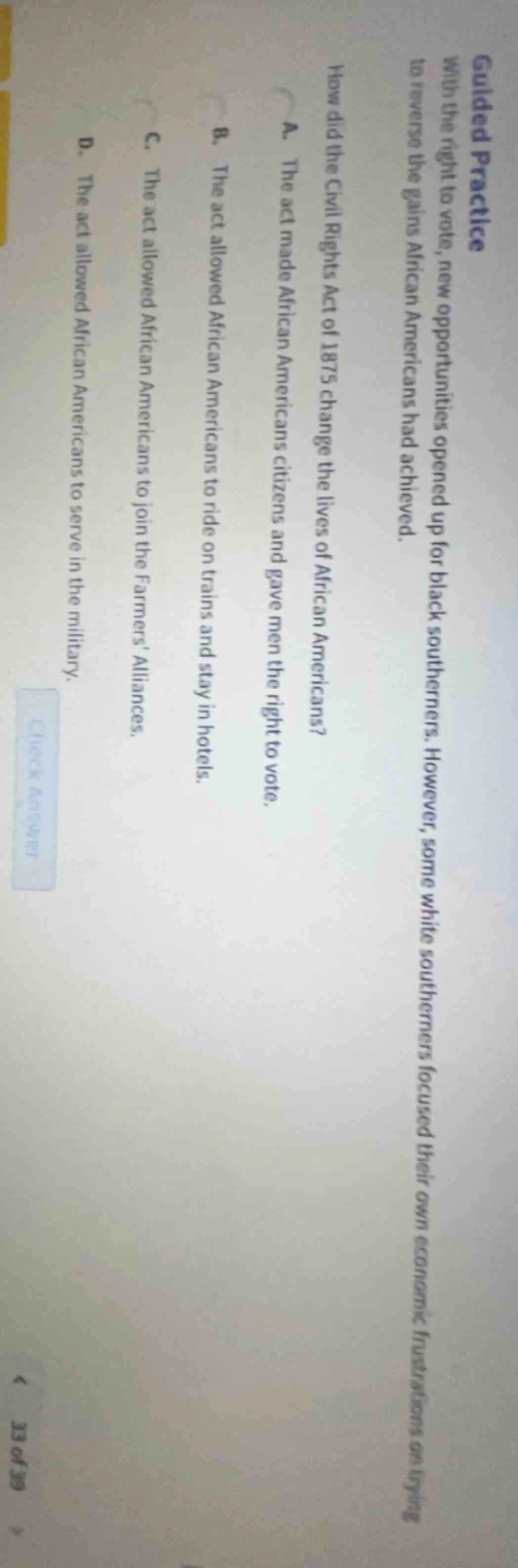 guided practice with the right to vote, new opportunities opened up for…