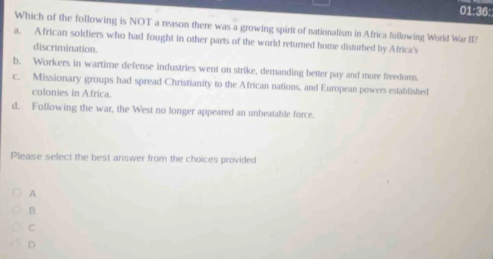 which of the following is not a reason there was a growing spirit of na…