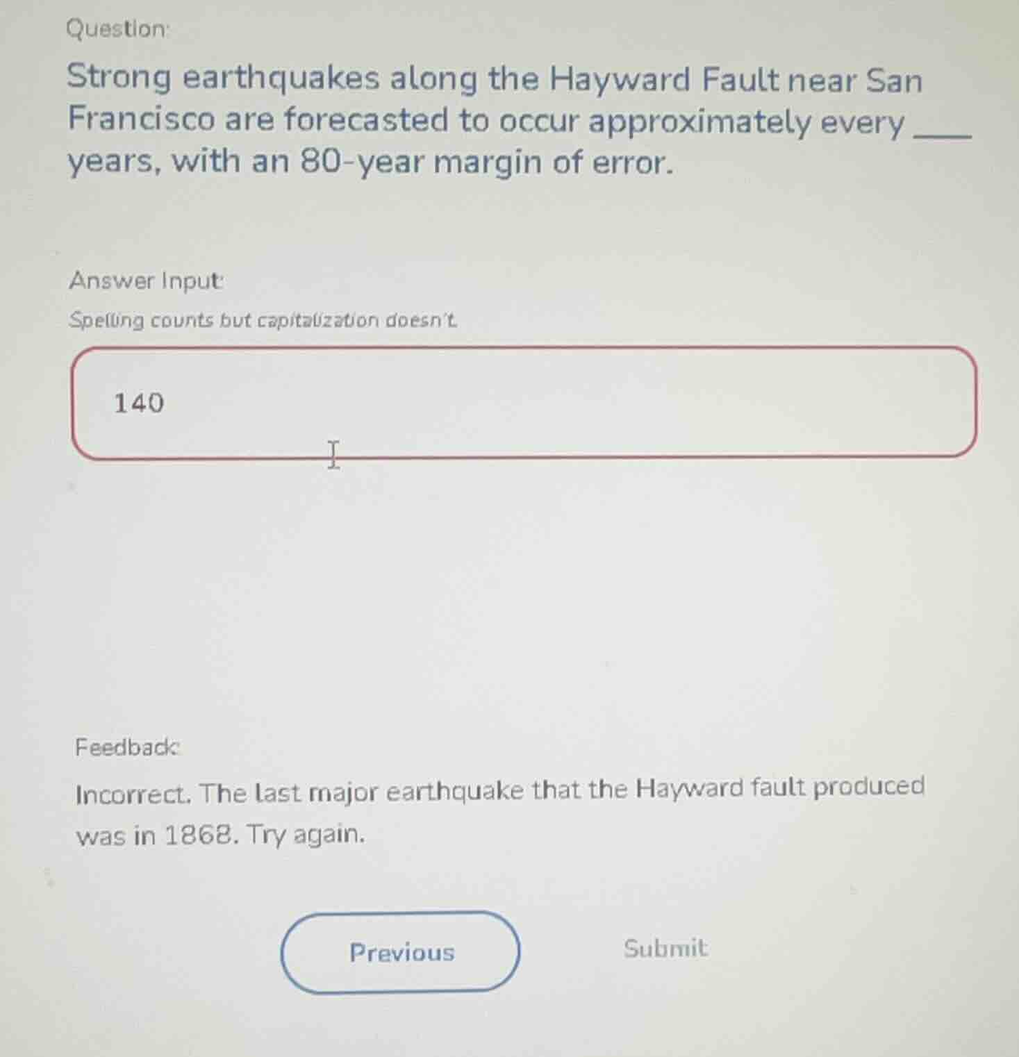 question: strong earthquakes along the hayward fault near san francisco…