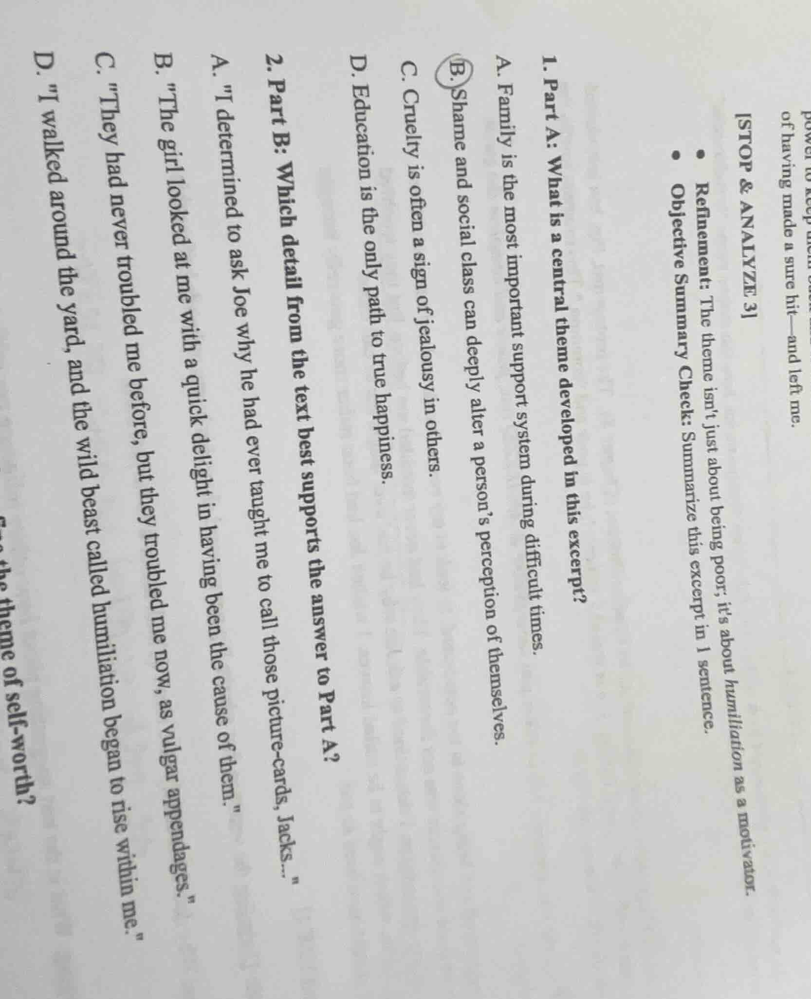 power to keep of having made a sure hit—and left me. stop & analyze 3 -…