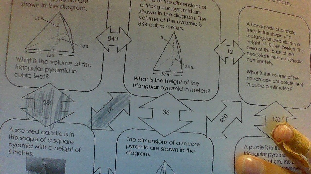 the dimensions of a triangular pyramid are shown in the diagram.14 ft10…