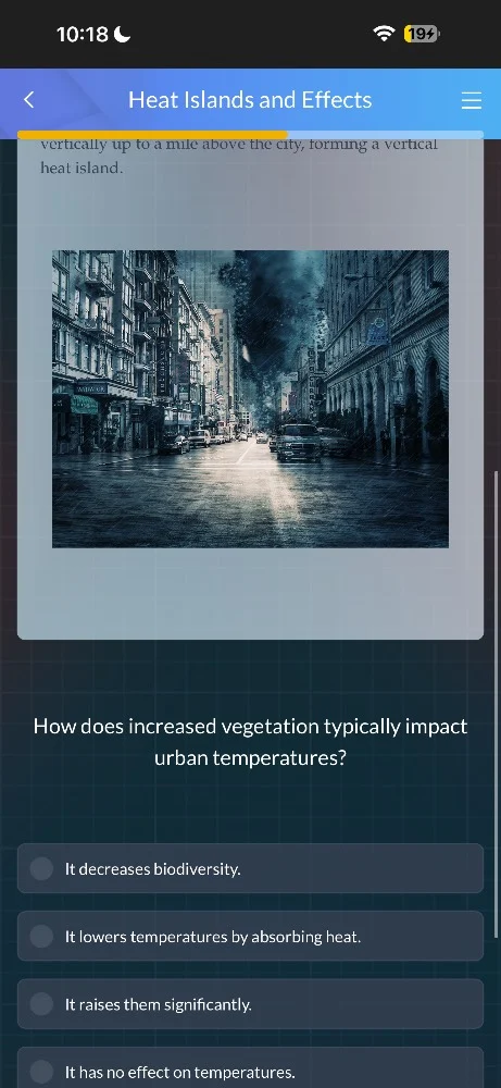 heat islands and effectsvertically up to a mile above the city, forming…