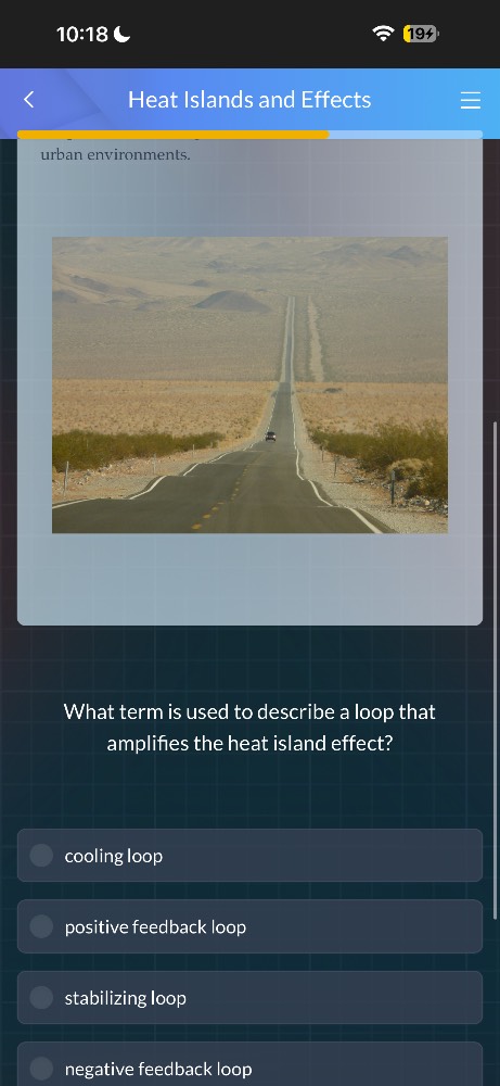 heat islands and effects urban environments. what term is used to descr…