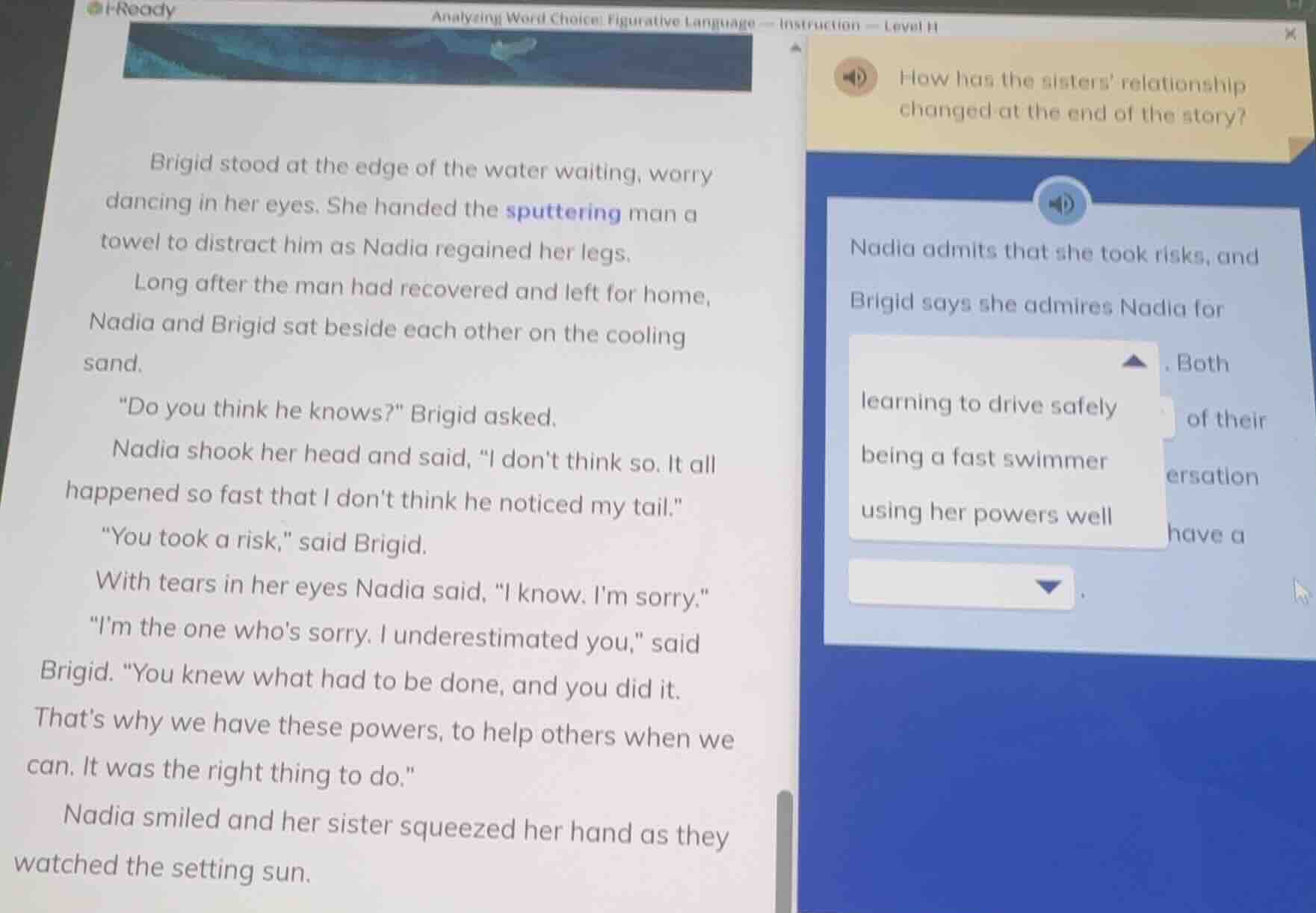 analyzing word choice: figurative language - instruction - level h brig…