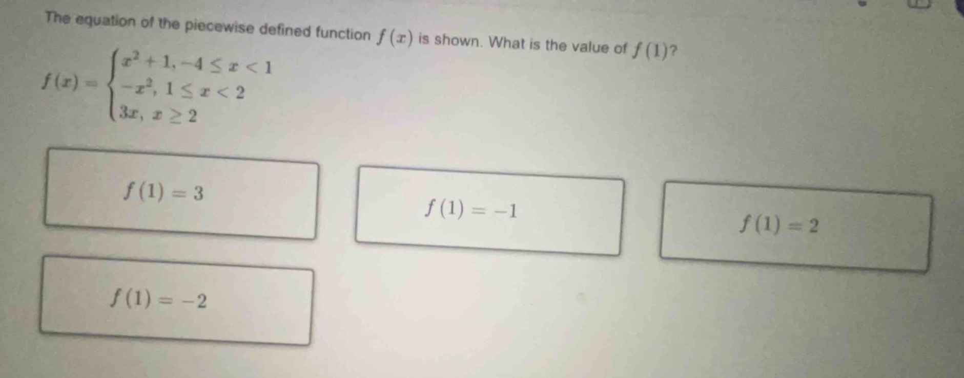 the equation of the piecewise defined function $f(x)$ is shown. what is…
