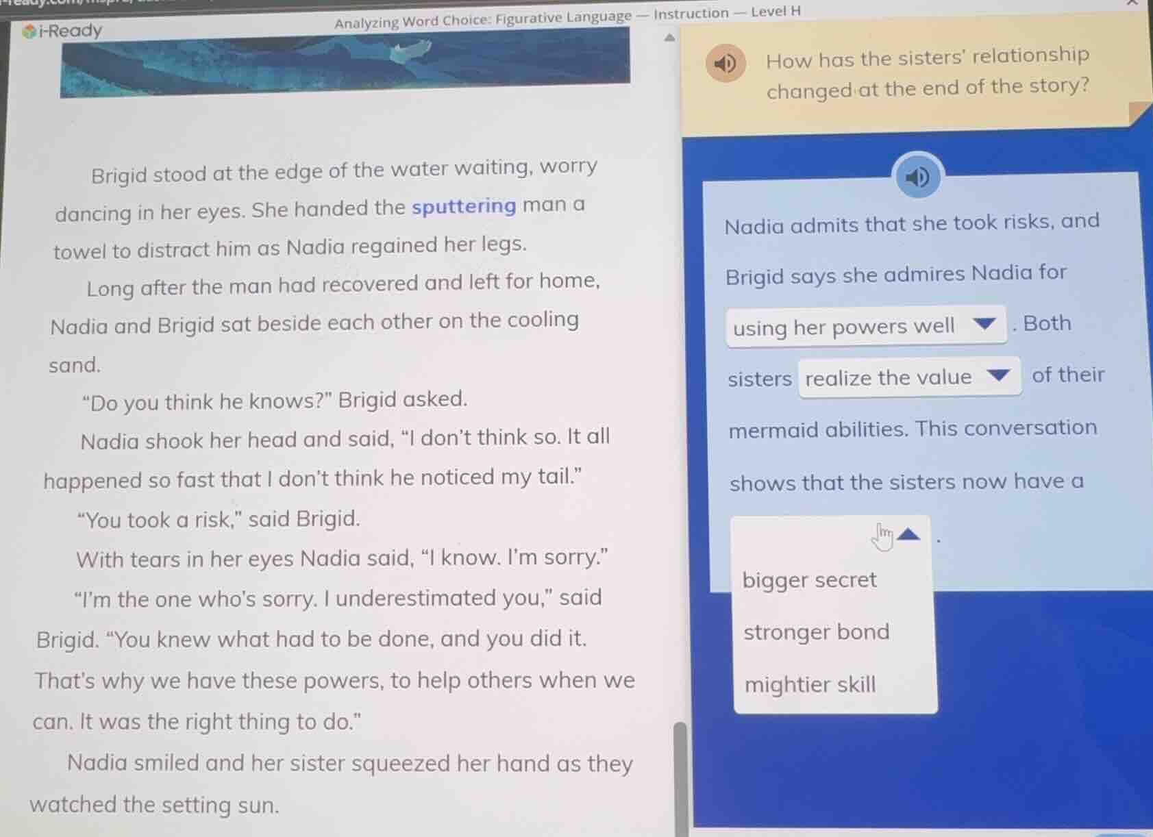 analyzing word choice: figurative language — instruction — level hi-rea…