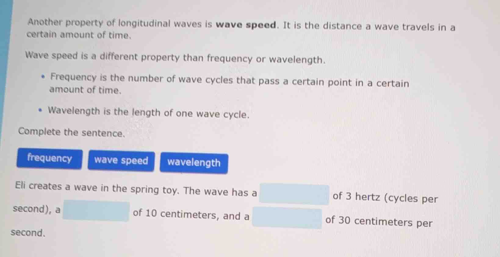another property of longitudinal waves is wave speed. it is the distanc…