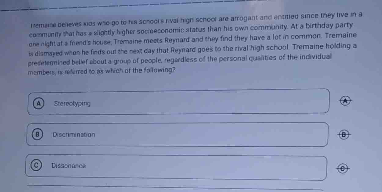 tremaine believes kids who go to his schools rival high school are arro…