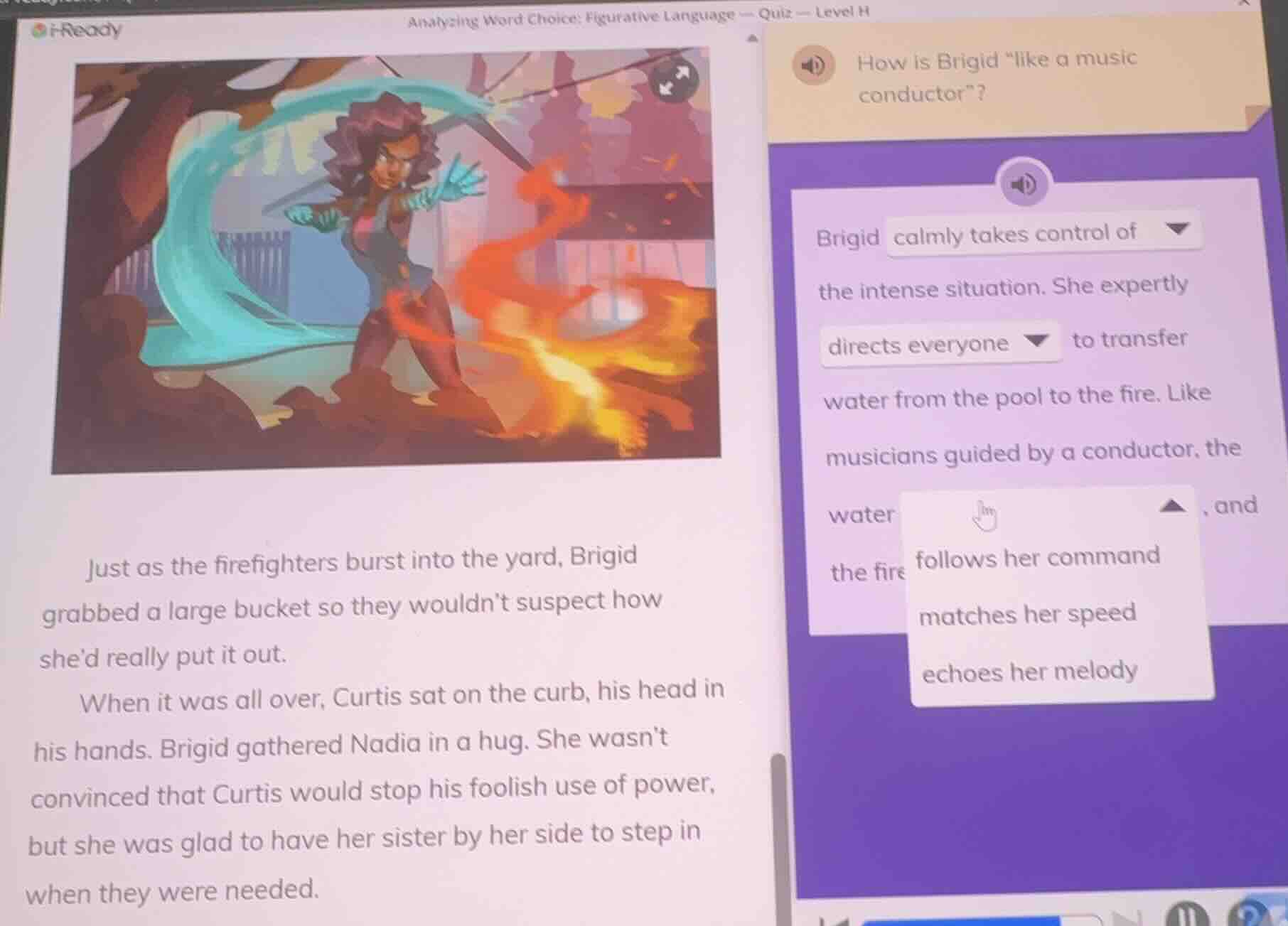 analyzing word choice: figurative language — quiz — level h how is brig…