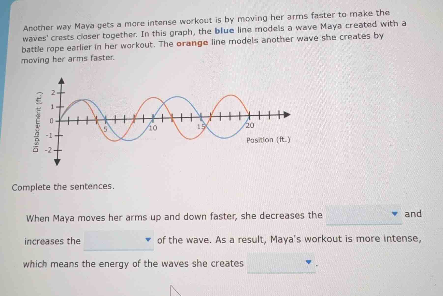 another way maya gets a more intense workout is by moving her arms fast…