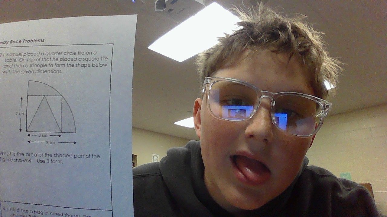 elay race problems 2.) samuel placed a quarter circle tile on a table. …