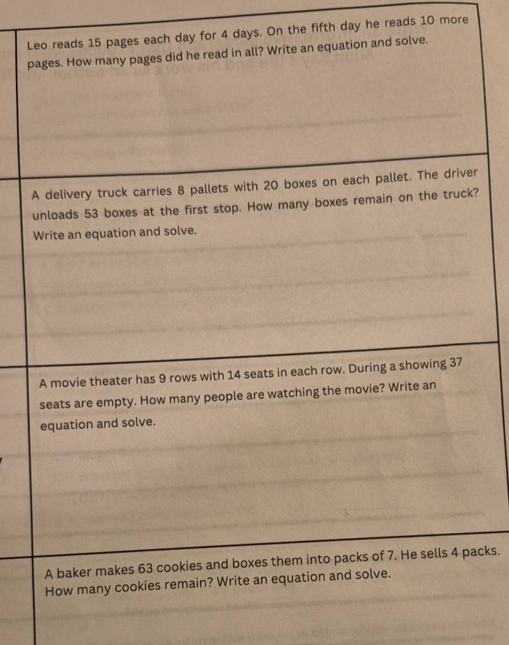 leo reads 15 pages each day for 4 days. on the fifth day he reads 10 mo…