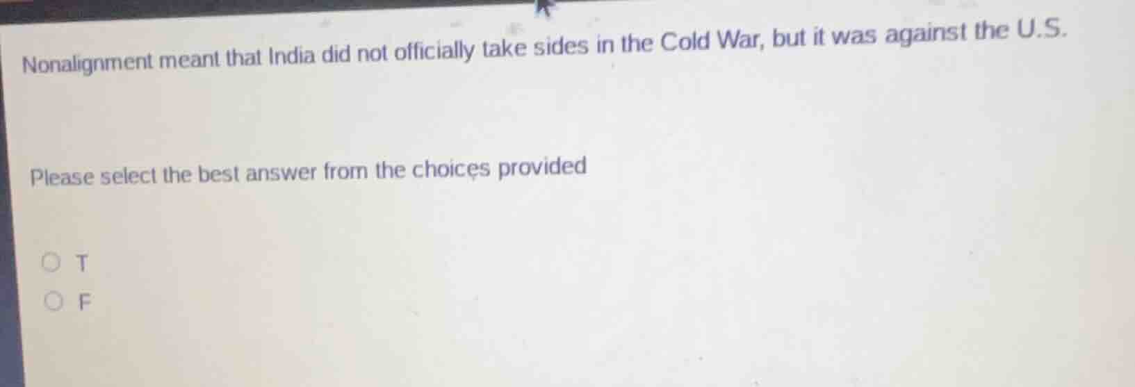 nonalignment meant that india did not officially take sides in the cold…