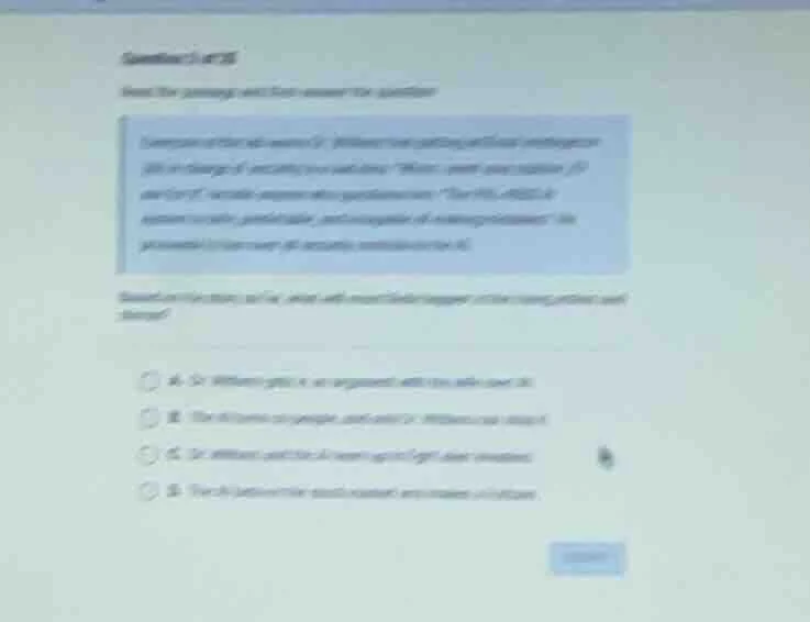 question 1 of 28 read the passage and then answer the question intervie…