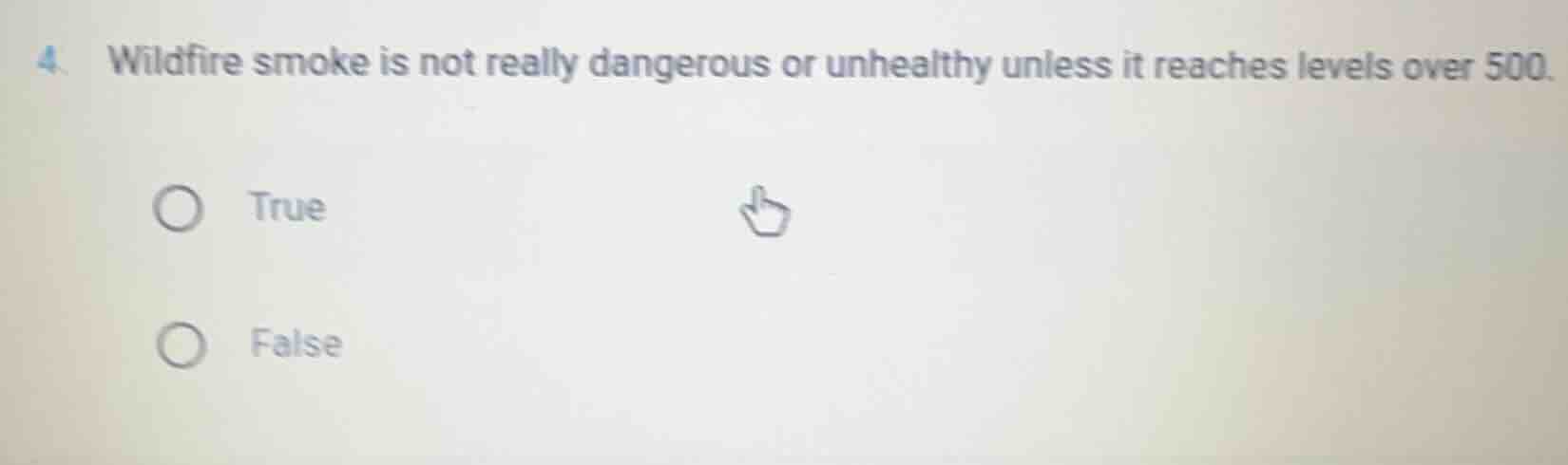 4. wildfire smoke is not really dangerous or unhealthy unless it reache…