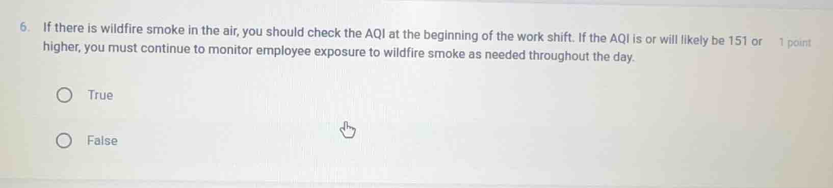 6. if there is wildfire smoke in the air, you should check the aqi at t…