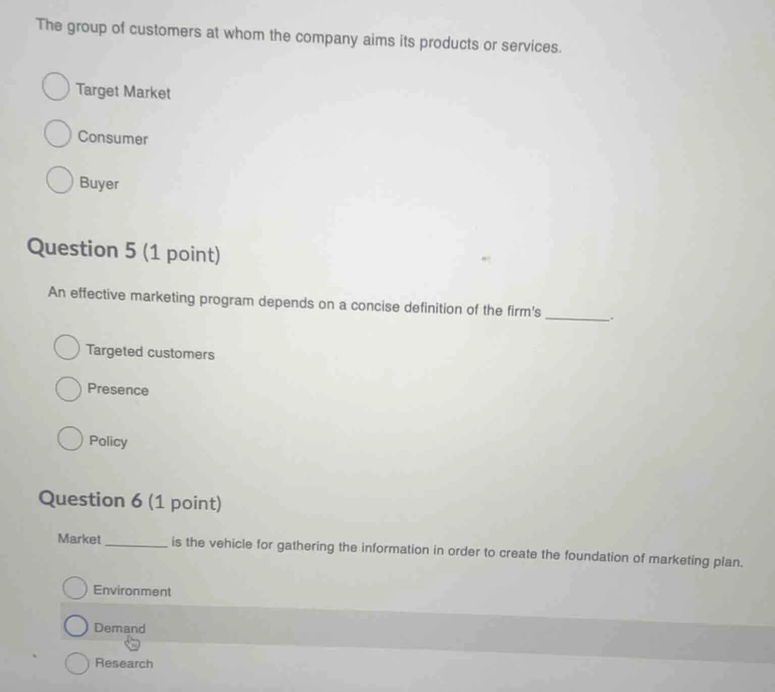 the group of customers at whom the company aims its products or service…