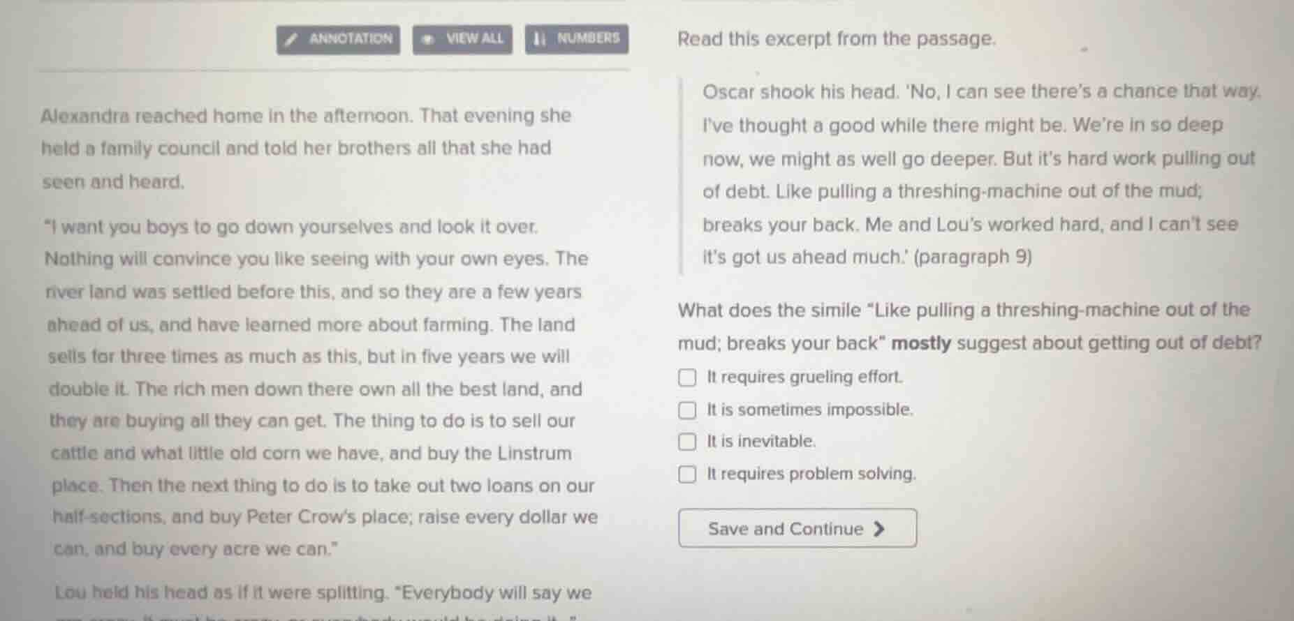 annotation view all numbers alexandra reached home in the afternoon. th…