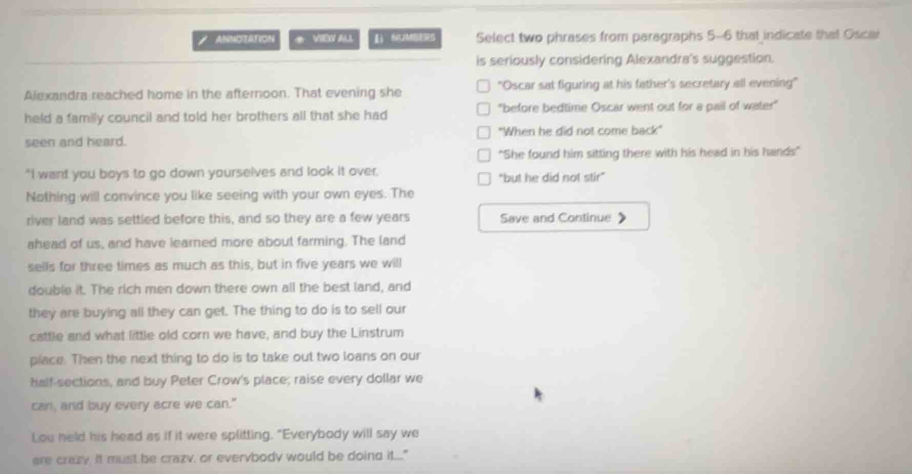 alexandra reached home in the afternoon. that evening she held a family…