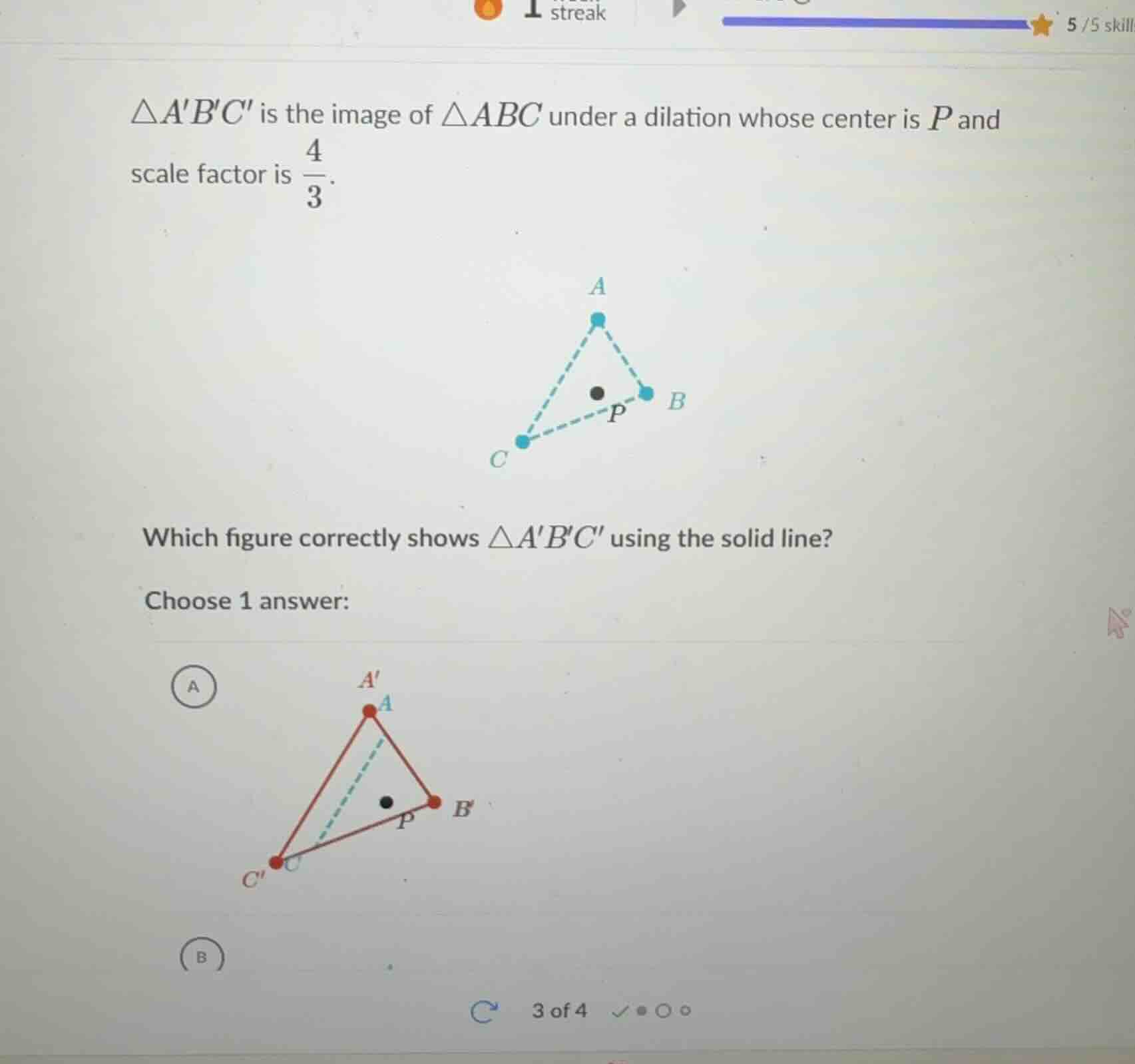 \\(\\delta abc\\) is the image of \\(\\delta abc\\) under a dilation wh…