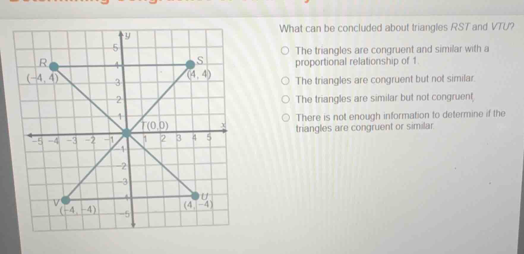 what can be concluded about triangles \\(rst\\) and \\(vtu\\)? - the tr…