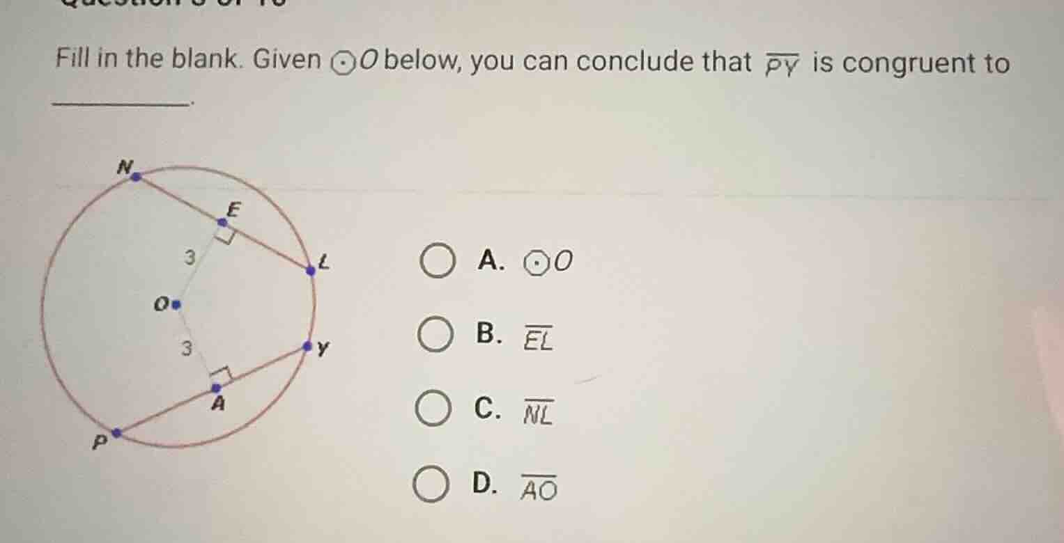 fill in the blank. given \\(\\odot o\\) below, you can conclude that \\…