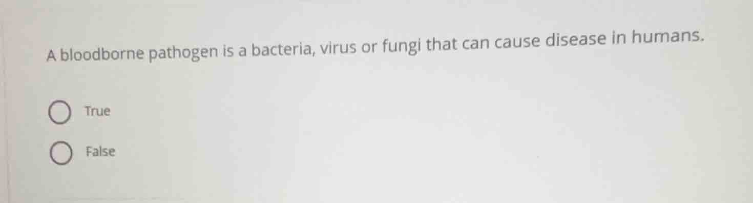 a bloodborne pathogen is a bacteria, virus or fungi that can cause dise…