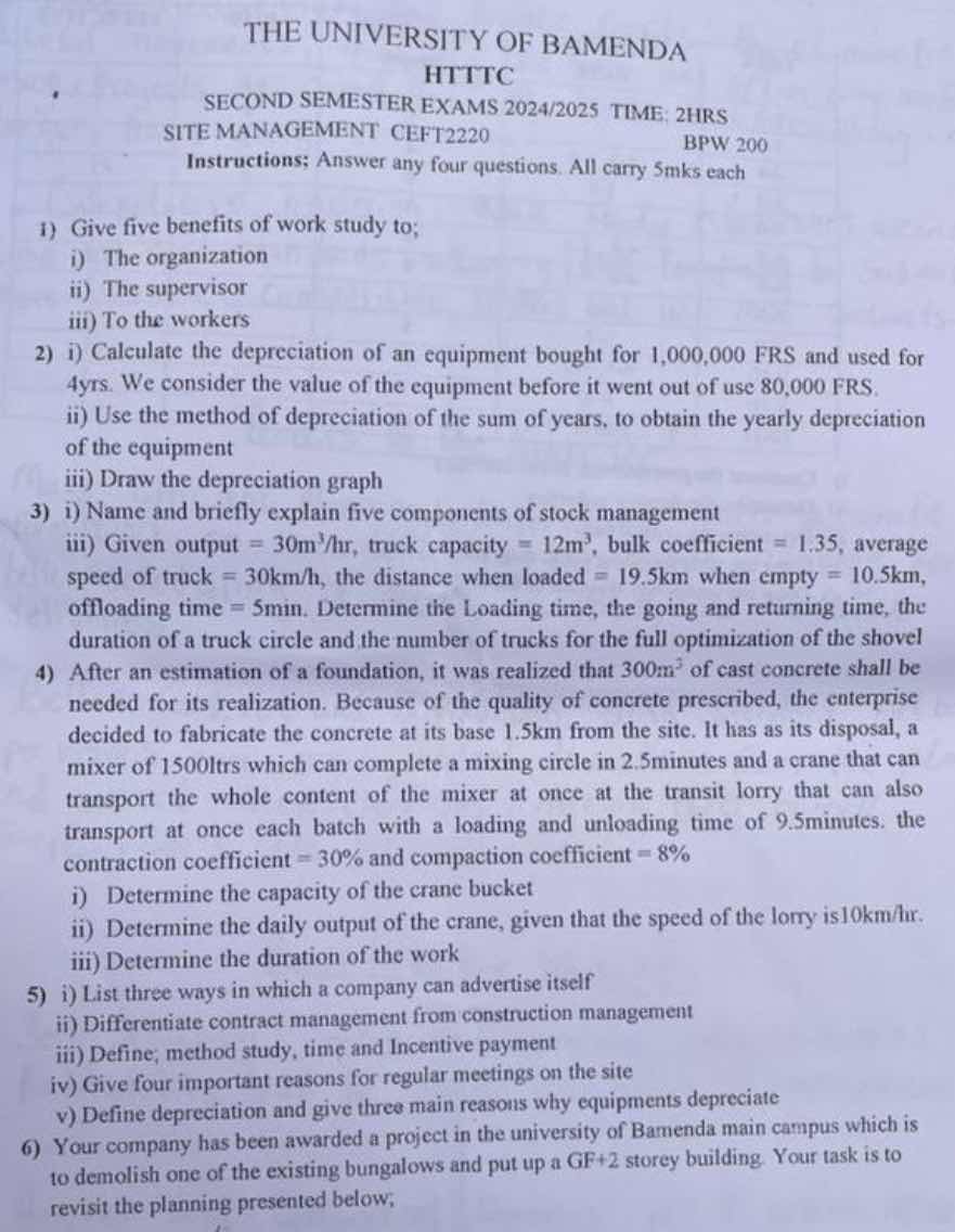 the university of bamenda htttc second semester exams 2024/2025 time: 2…