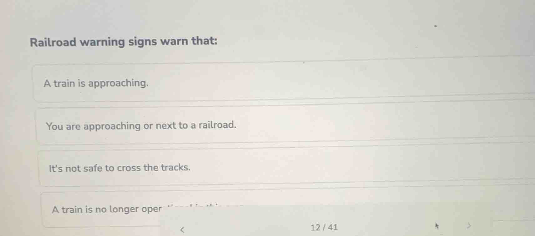 railroad warning signs warn that: a train is approaching. you are appro…