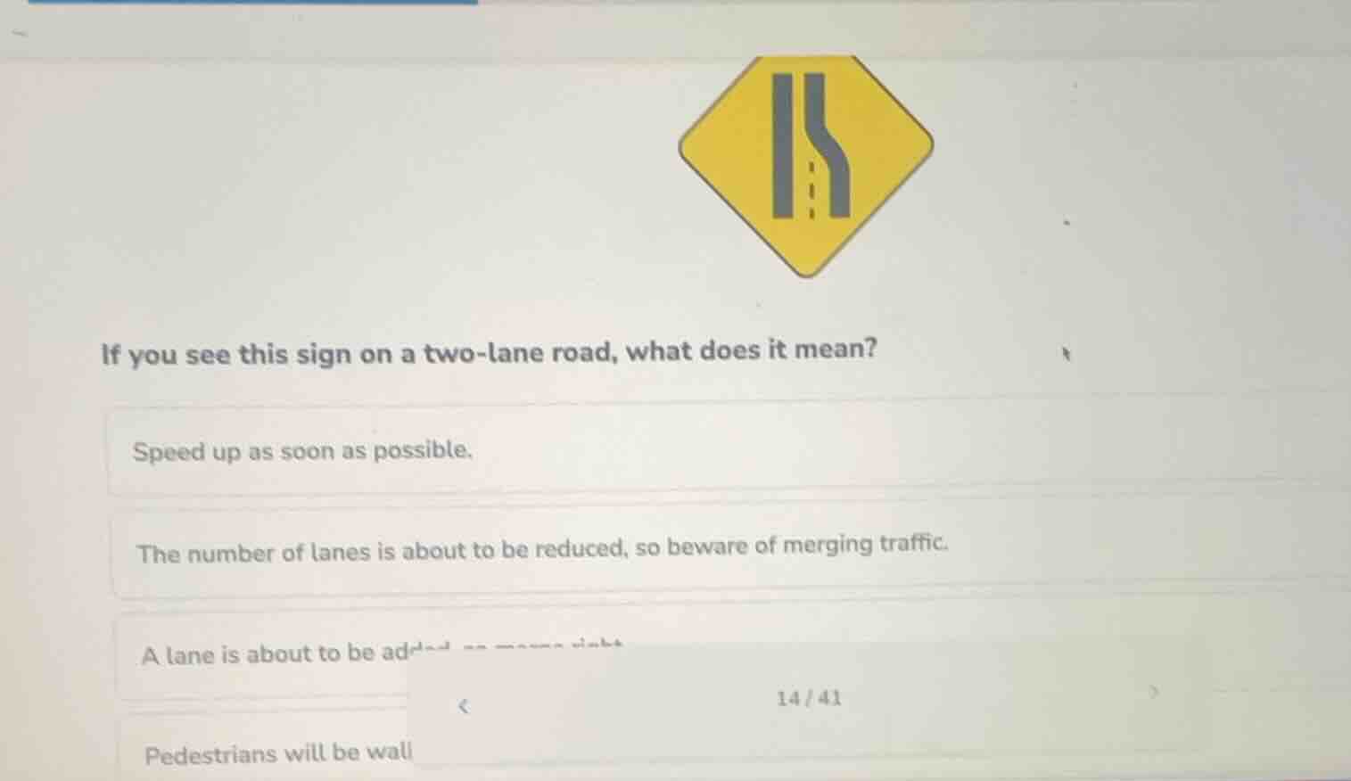if you see this sign on a two-lane road, what does it mean? speed up as…