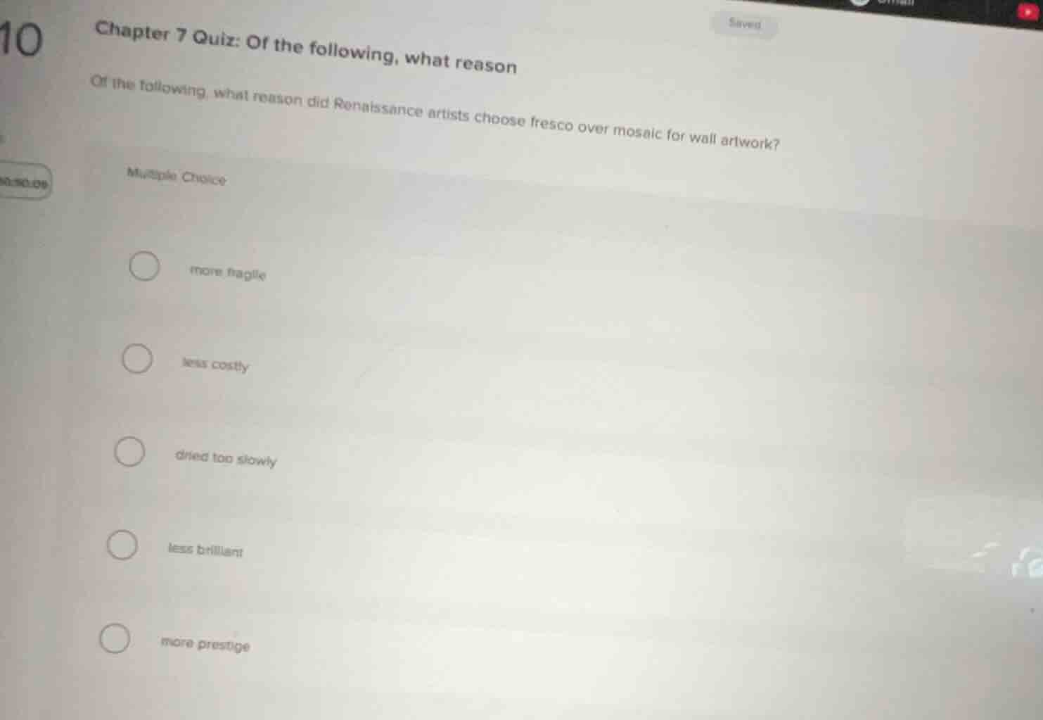 chapter 7 quiz: of the following, what reason of the following, what re…