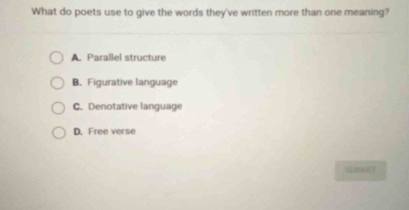 what do poets use to give the words theyve written more than one meanin…