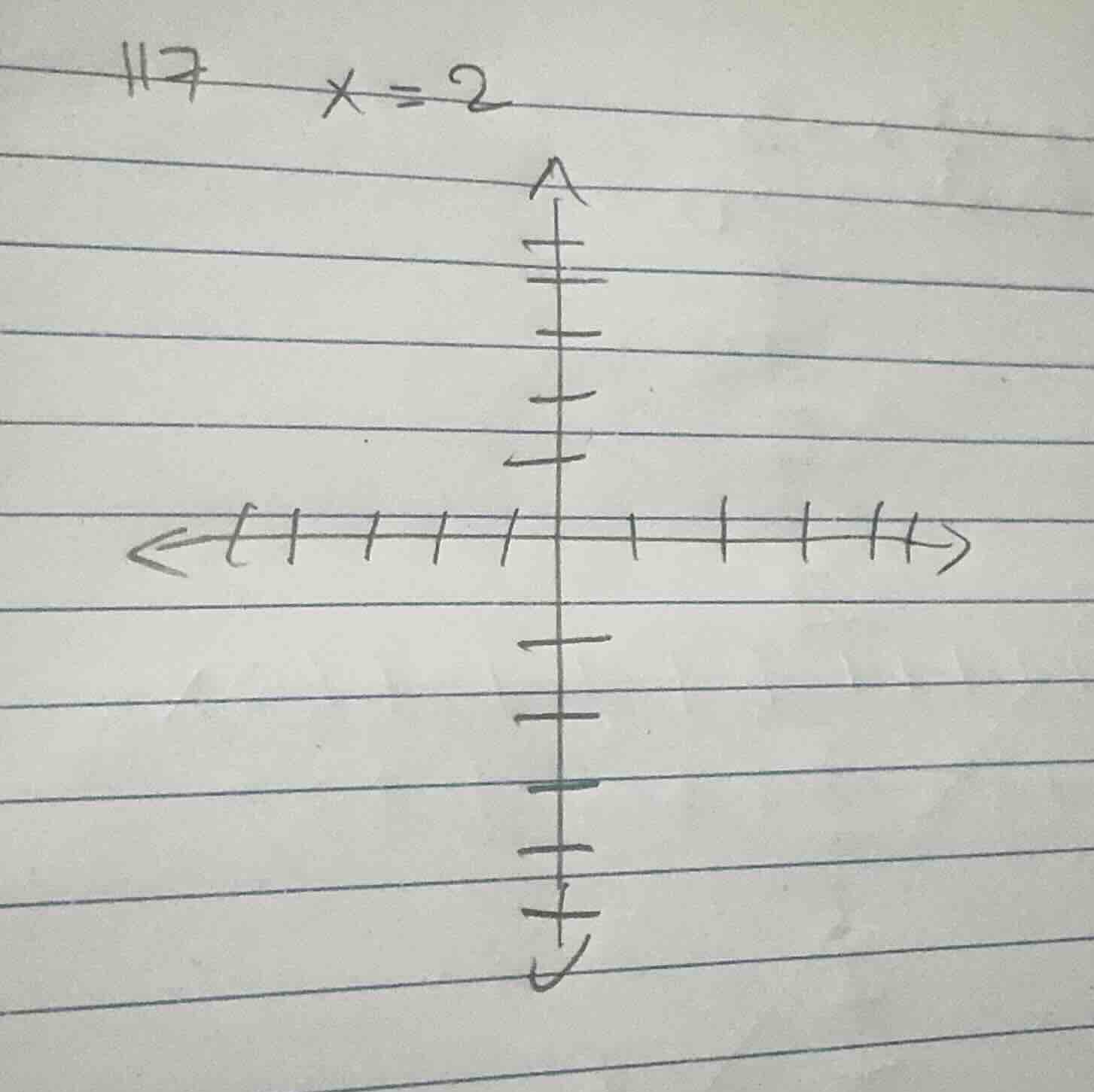 17. \\(x = 2\\)