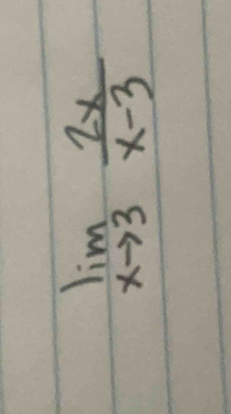 \\\\lim_{x \\to 3} \\frac{2x}{x-3}\\