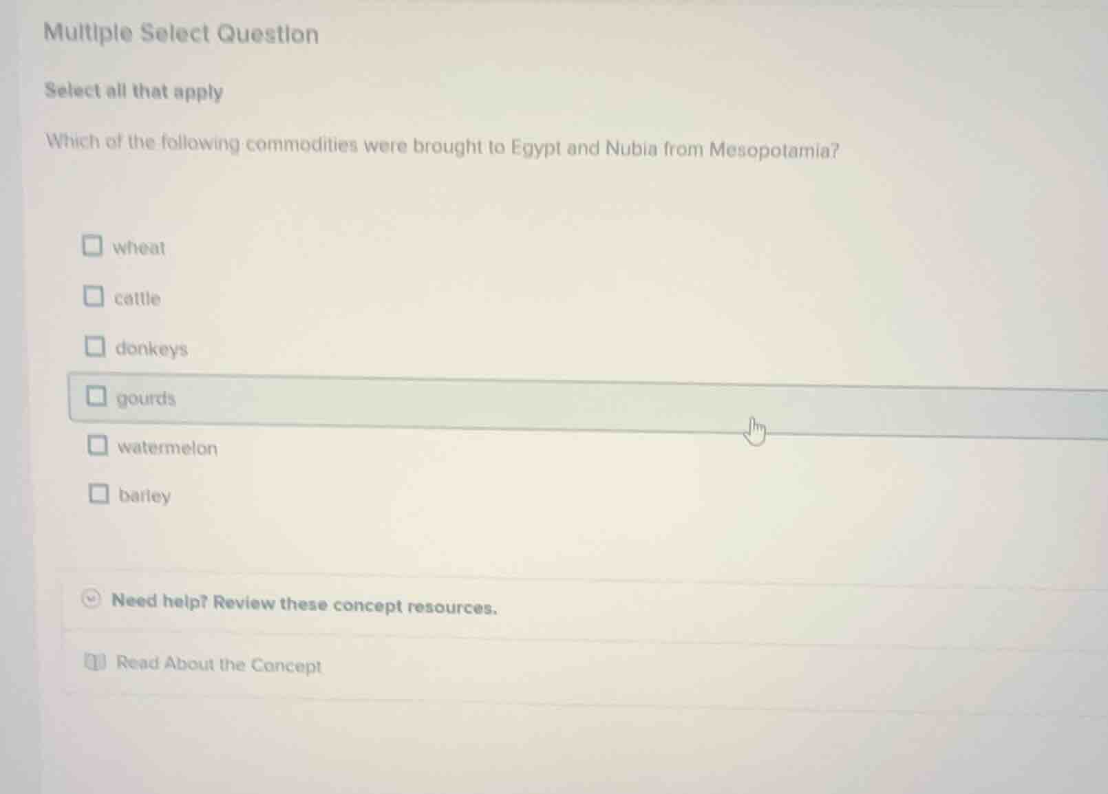 multiple select question select all that apply which of the following c…