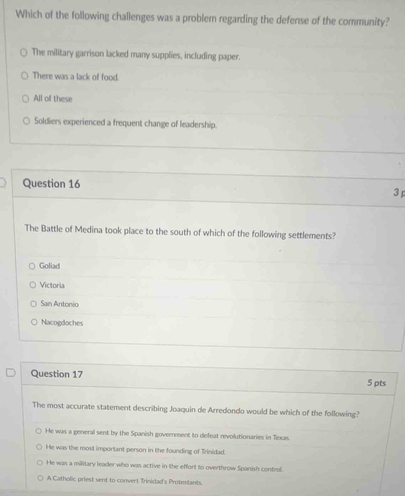which of the following challenges was a problem regarding the defense o…