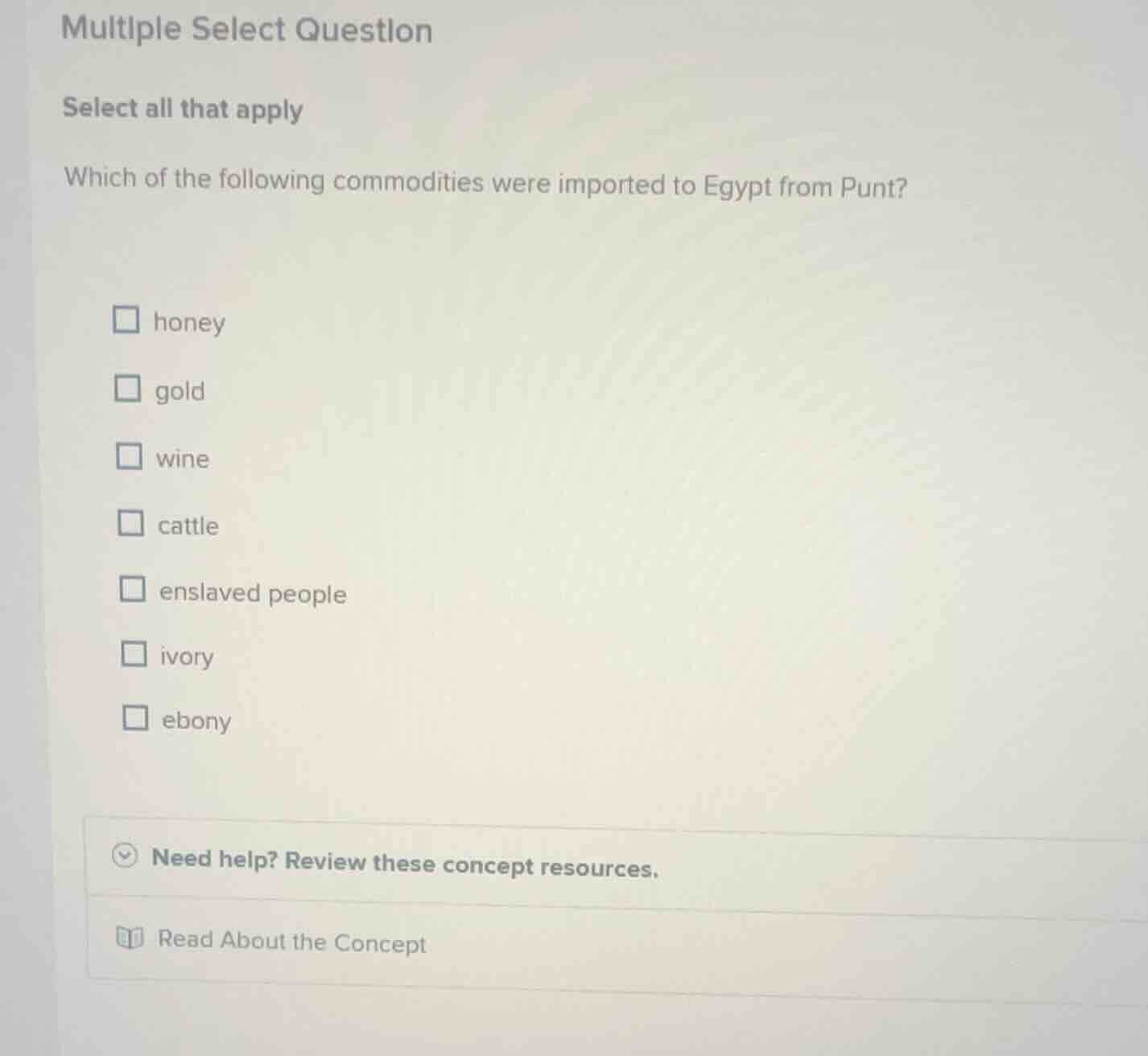 multiple select question select all that apply which of the following c…