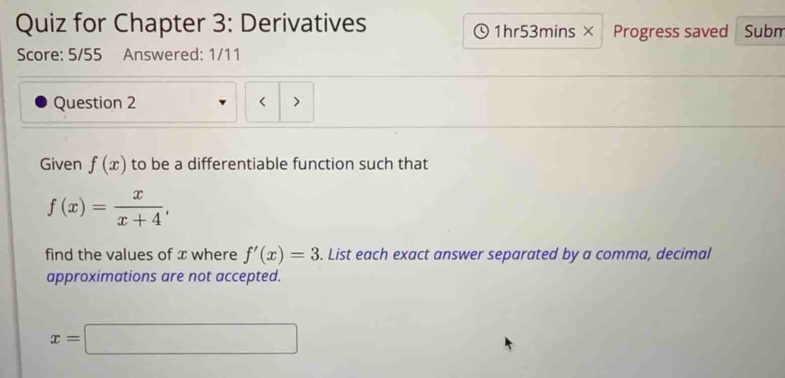 given \\(f(x)\\) to be a differentiable function such that \\f(x) = \\f…