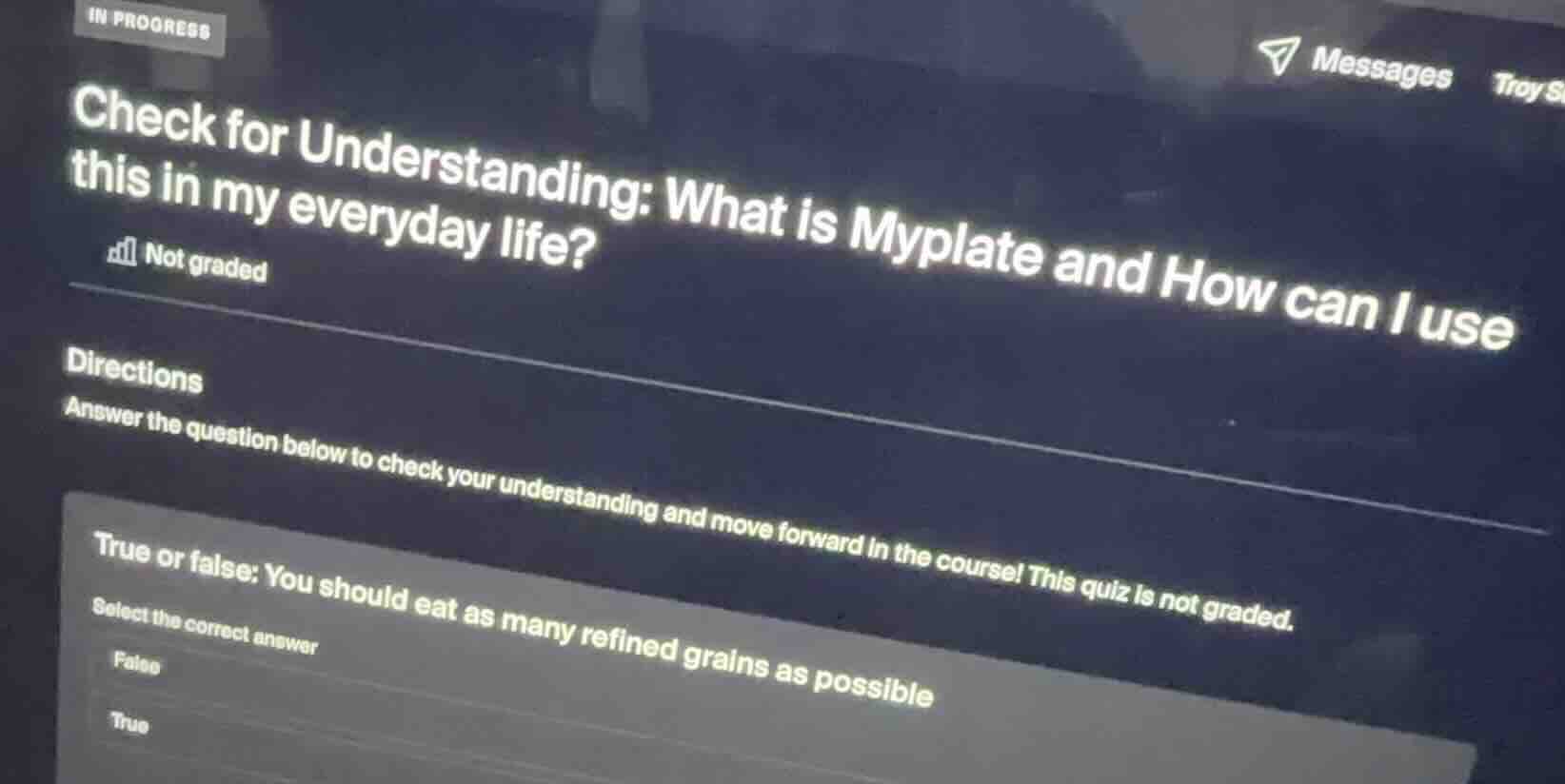 check for understanding: what is myplate and how can i use this in my e…