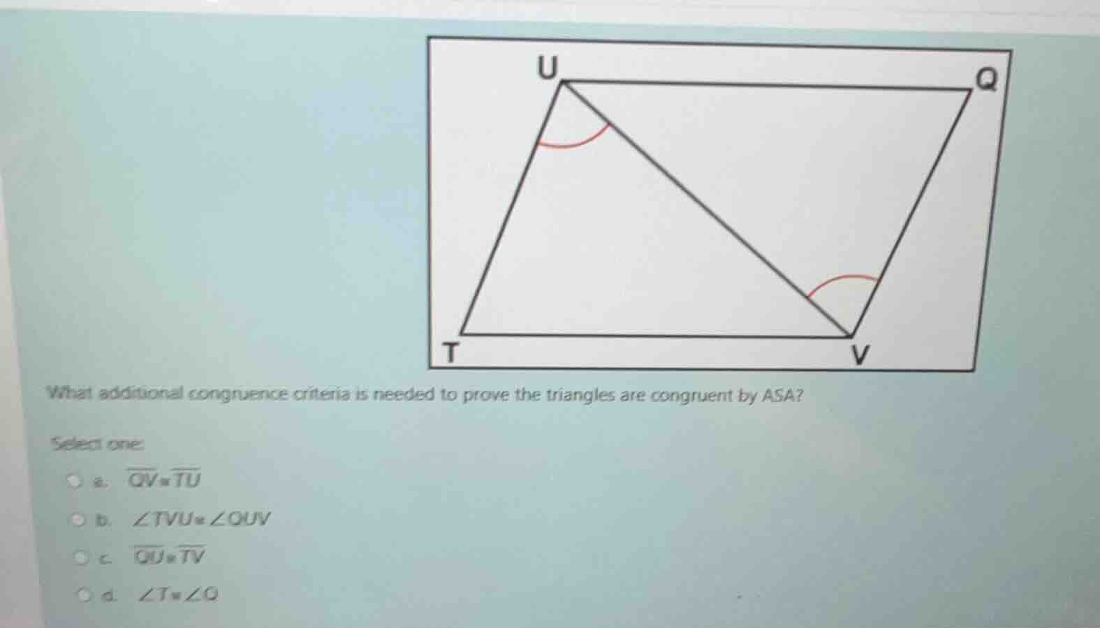 what additional congruence criteria is needed to prove the triangles ar…