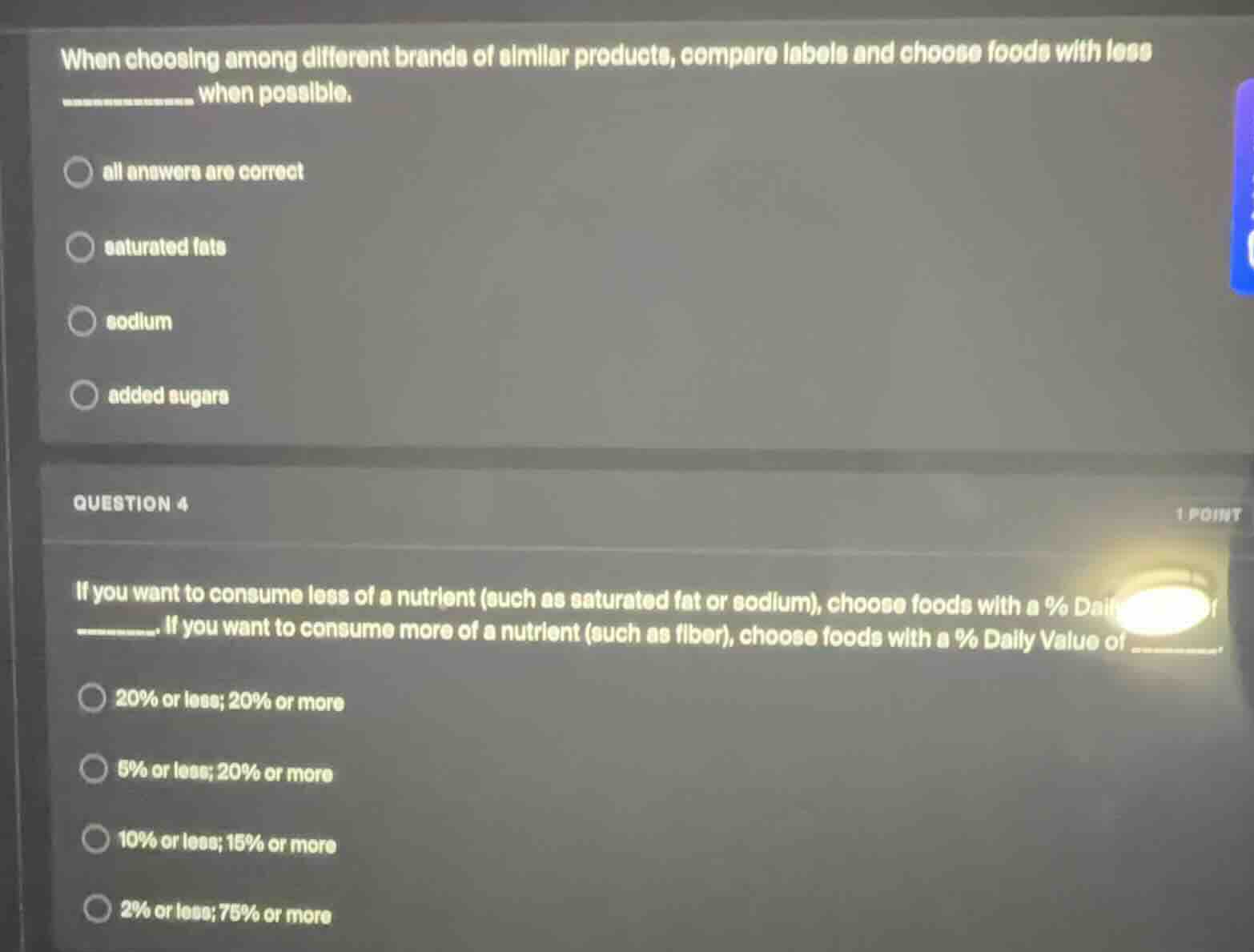 when choosing among different brands of similar products, compare label…