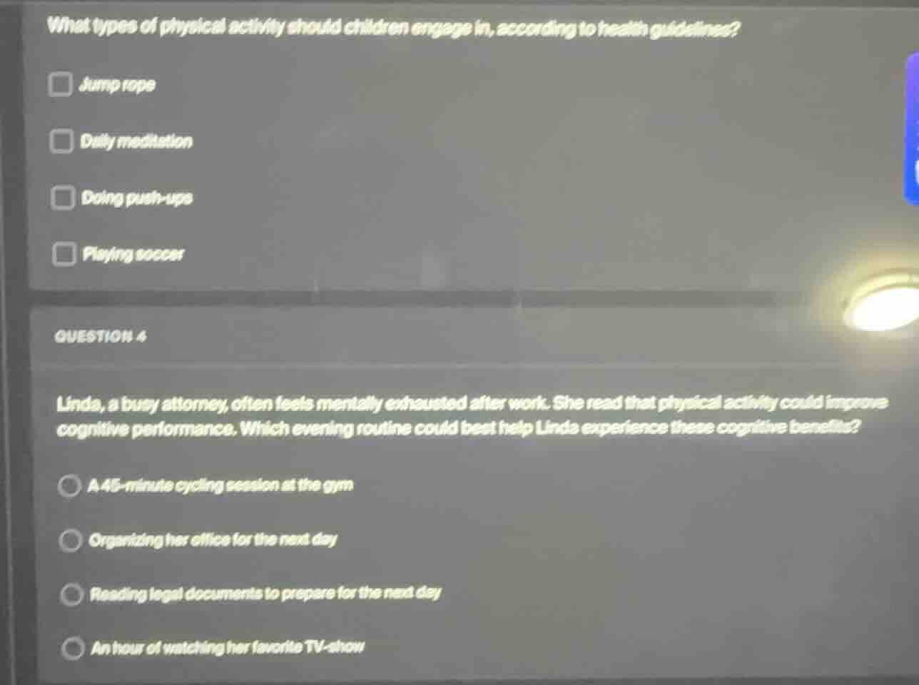 what types of physical activity should children engage in, according to…