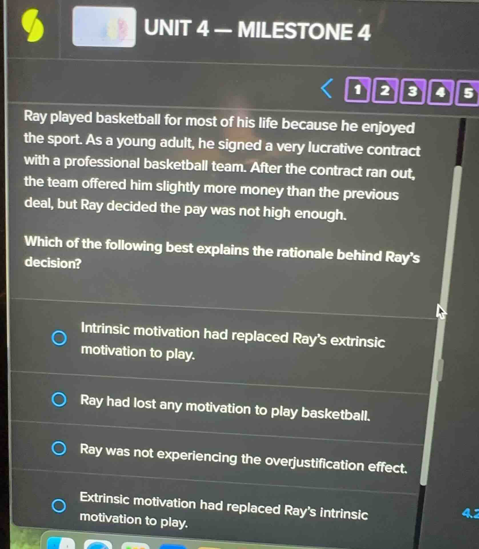 ray played basketball for most of his life because he enjoyed the sport…