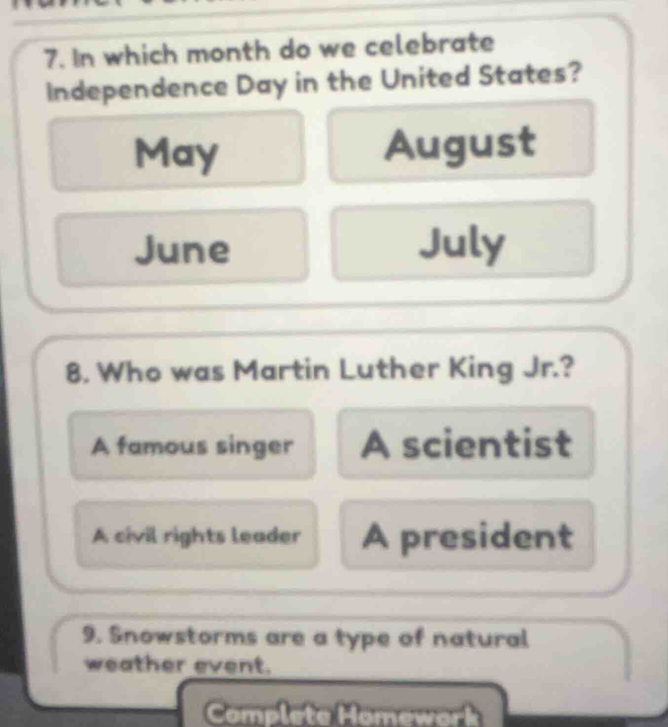 7. in which month do we celebrate independence day in the united states…