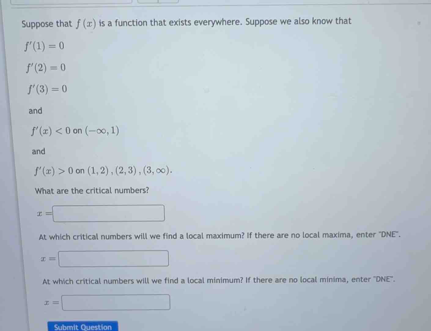 suppose that (f(x)) is a function that exists everywhere. suppose we al…