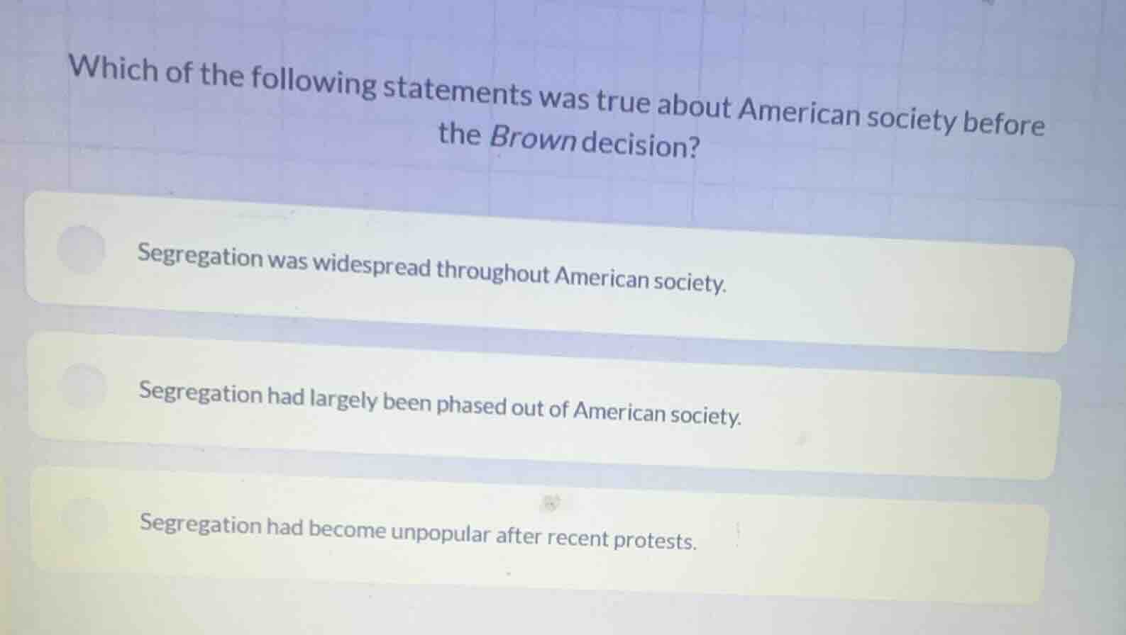 which of the following statements was true about american society befor…